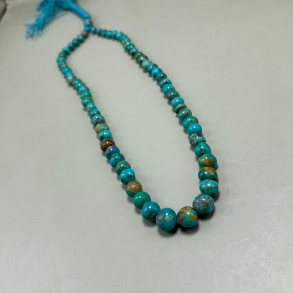 Natural Dendritic Green Turquoise ( شجری فیروزے) Prayer Beads - Image 3